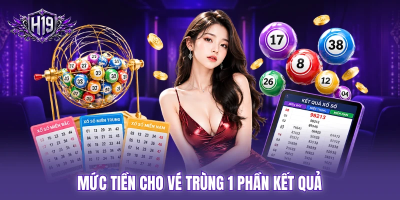 Mức tiền cho vé trùng 1 phần kết quả