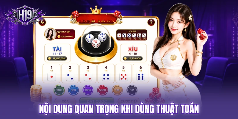 Nội dung quan trọng khi dùng thuật toán